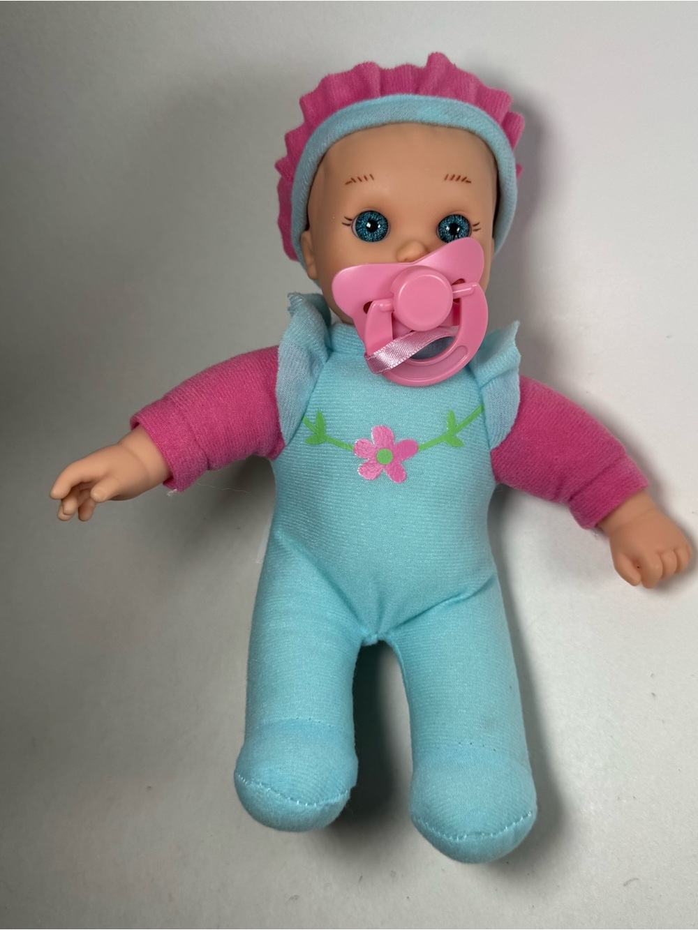 New Adventures 2015 Baby Magic Doll Blue Pink Pacifier 9" Toy Stuffed Plastic